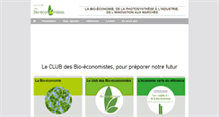 Desktop Screenshot of leclubdesbioeconomistes.com