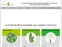 Tablet Screenshot of leclubdesbioeconomistes.com